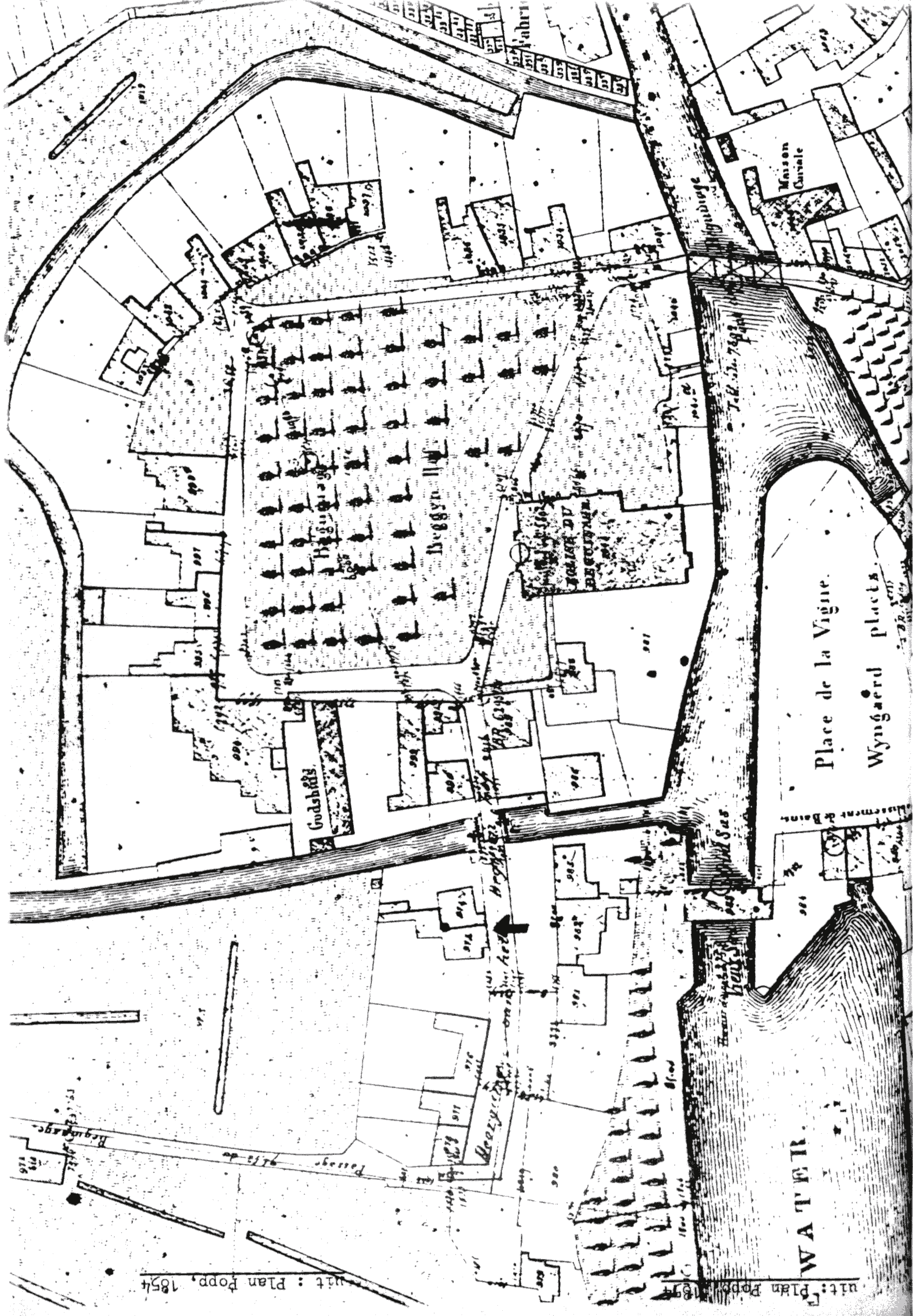 Abbildung 63 (Brugge, K5) Beginenhof De Wijngaard, Plan