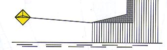 Die Tonnen gemäß Abbildung 1 und Abbildung 2 können mit Radarreflektoren verwendet werden (ober- und unterhalb der Pfeiler angeordnet). 2. Die Ausleger mit Radarreflektoren werden auf den Brückenpfeilern angebracht.