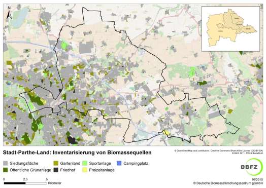 Arbeitsstand Inventarisierte Biomassequellen: