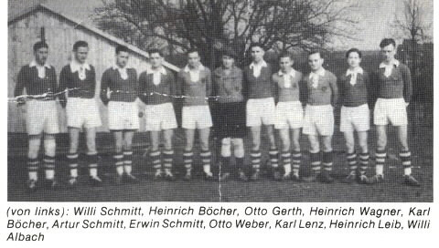 Die Gründung des SV 1936 Saasen Trotz aller Schwierigkeiten fanden sich 1936 Männer und Jugendliche zusammen und gründeten im Gasthaus zum Goldenen Löwen den SV 1936 Saasen.
