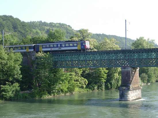 Ausgangssituation Rheinbrücke Waldshut-Koblenz (CH) Strecke 4402, km 1,367 Baujahr 1858-1859