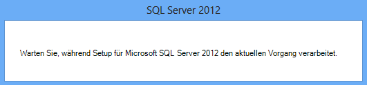 Installation des MS SQL Server 2012 Express Edition Wählen Sie den Menüpunkt MS SQL Server 2012 Express aus dem Installations-Dialog.