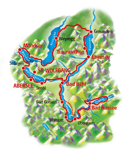 schließen 1. Tag: Anreise nach Salzburg oder zu den Trumer Seen Am Anreisetag stehen zunächst die Toureninformation und (sofern gebucht) die Übergabe der Leihräder auf dem Programm.