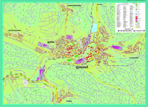 Beispiele für thematische Karten, die im Rahmen einer Studienarbeit nach dem Desktop- Mapping- Verfahren erstellt wurden links: Stadtplan von Olsberg unten: Planetenweg der Sternwarte Herne Die