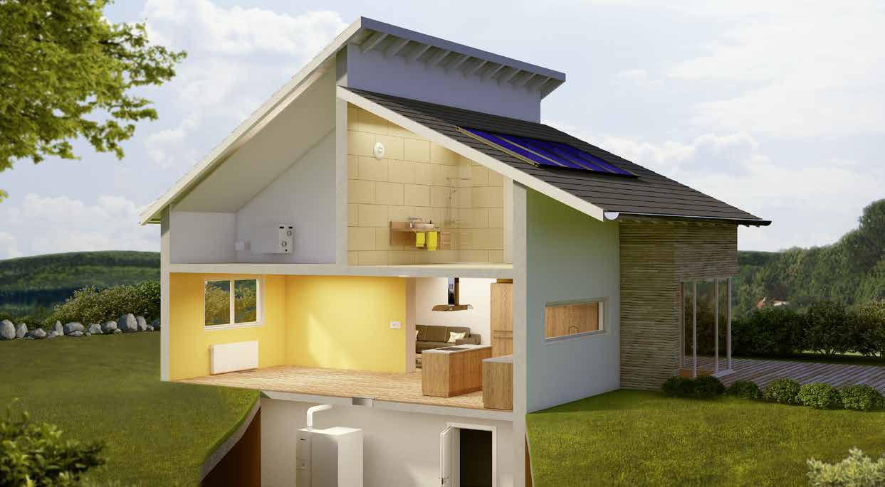 4 Planer CerapurSolar-Comfort mit Wohnungslüftung Wenn die höchst energieeffiziente und kompakte Solar-Brennwertheizung CerapurSolar Unter- stützung durch eine Wohnungslüftung bekommt, entsteht eine