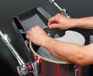 Die Kreativität der V-Drums Solider Metallrahmen für V-Kick Einfaches Wechseln der Kessel-Dekorfolien.