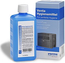 Venta-Hygienemittel Das Venta-Hygienemittel erfüllt zwei Hauptfunktionen: Es verändert (1) die Wasserhärte so, dass keine Verkrustungen durch Kalkablagerungen entstehen können.