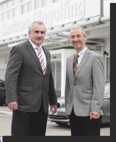 Franz Xaver Schmauser und Peter Gruber, Leitung BMW Service Zentrum.