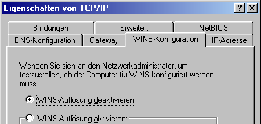 Netzwerkkartentyp: TCP/IP fähige Netzwerkkarte Einstellung der Netzwerkkarte für die lokale Verbindung zur Maschine: IP- Adresse: 192.168.10.10 Subnetmask 255.