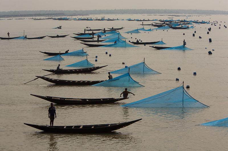 dem Sibsa Fluss in Bangladesch