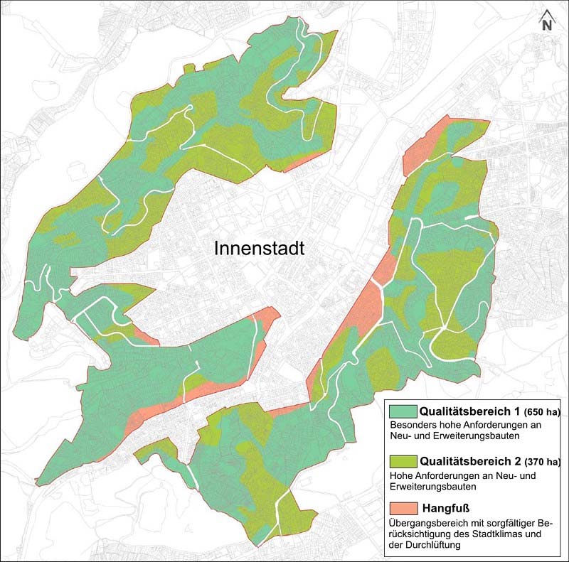 Rahmenplan Halbhöhenlagen Quelle: Stadt Stuttgart, Amt für Stadtplanung und