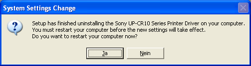 Deinstallieren des Druckertreibers unter Windows XP In diesem Abschnitt wird die Deinstallation des Druckertreibers beschrieben.