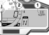 5 86 Position 4 Werkseinstellung für Zugstufe hinten Auf der Rennstrecke z Dämpfung mit DDC anzeigen mit Dynamik Damping Control SA Zündung einschalten ( 40).