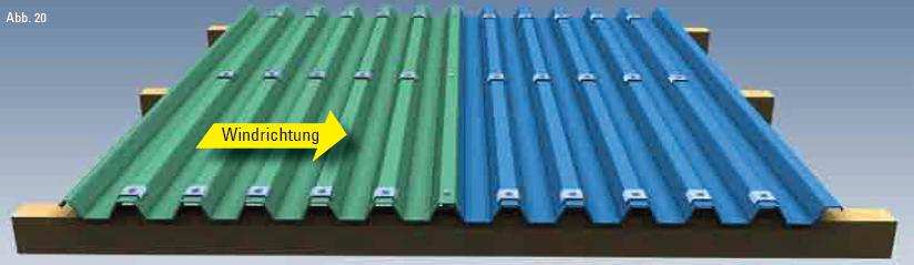 Montagehinweise Trapezblech für Dachplatten u, Wandplatten Nach geltendem Recht und Normen ist es heute unerlässlich, die Berechnung von Lasten durch Wind und Schnee für jedes Gebäude entsprechend