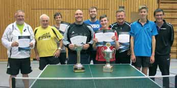Abteilung Tischtennis Damen und Herren im Spielbetrieb Die Abteilung Tischtennis des SSV Bobingen startete im September mit 9 Mannschaften in die neue Punktrunde.