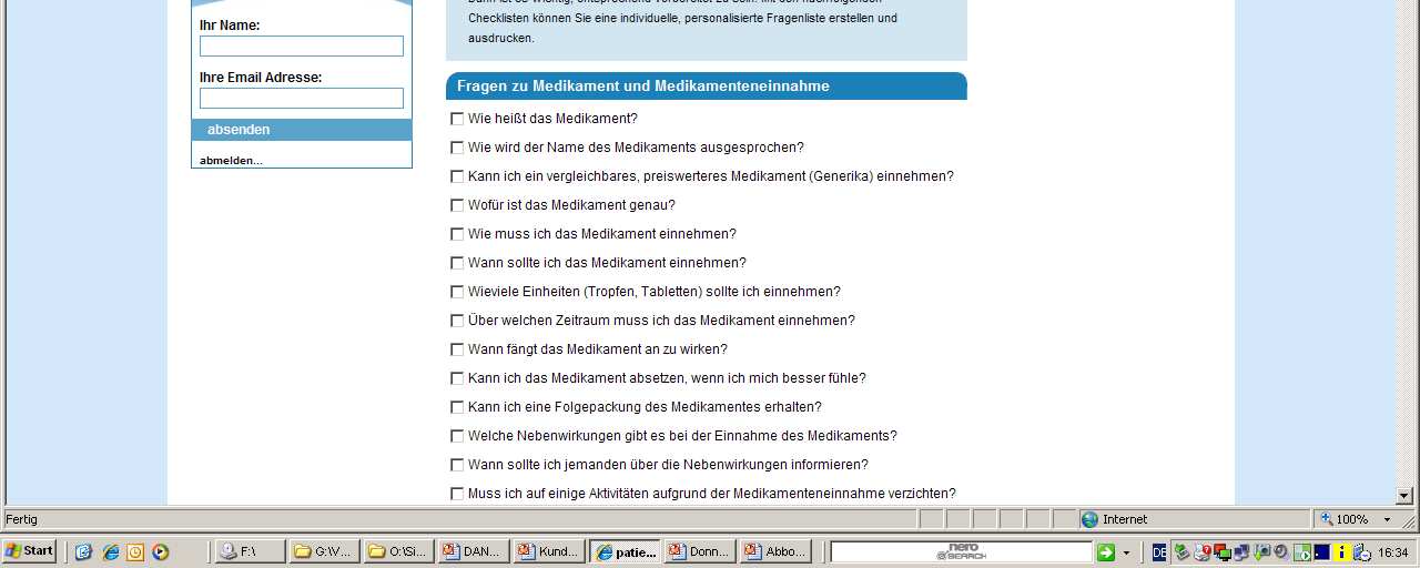 Kurs: Kommunikation mit Ärzten Am Ende des Gesprächs www.patientenuniversitaet.de Wissen Sie jetzt genau, was Sie tun sollen?