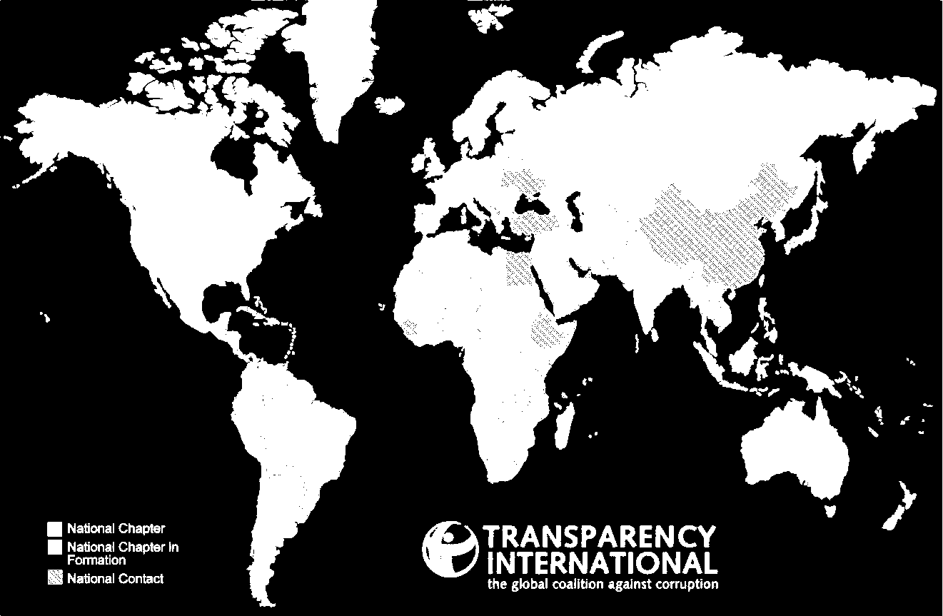 Transparency International So international wie Korruption National Chapter in über 80 Ländern Aktivitäten/Kontakte in über 100 Ländern National