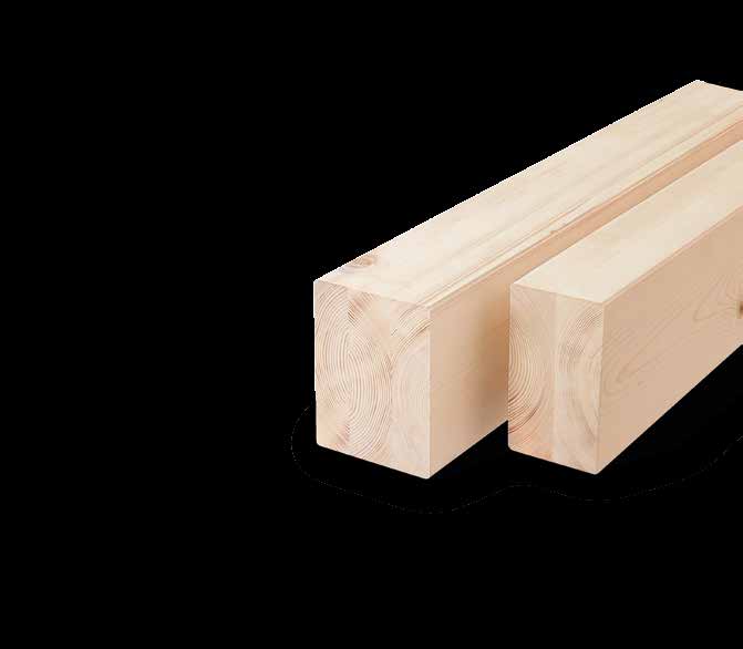 Duo-/Triobalken Qualität für den sichtbaren Holzbau Einsatzgebiete Wände und Decken Sichtbare Dachkonstruktionen Pfosten- und Riegelkonstruktionen Holzrahmen- und Skelettbau Sichtbare Bauteile für