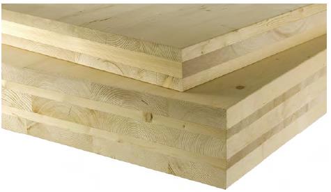 2 - Werkstoffe 15 2.3.1. Brettsperrholz BSP Brettsperrholz besteht aus lagenweise verleimten Brettern.