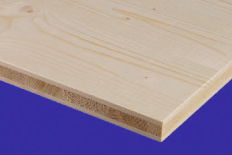 2 - Werkstoffe 16 2.3.2. Massivholzplatten SWP Massivholzplatten, auch Mehrschichtplatten genannt, bestehen aus rei oer fünf miteinaner kreuzweise verleimten Brett-oer Stäbchenlagen.