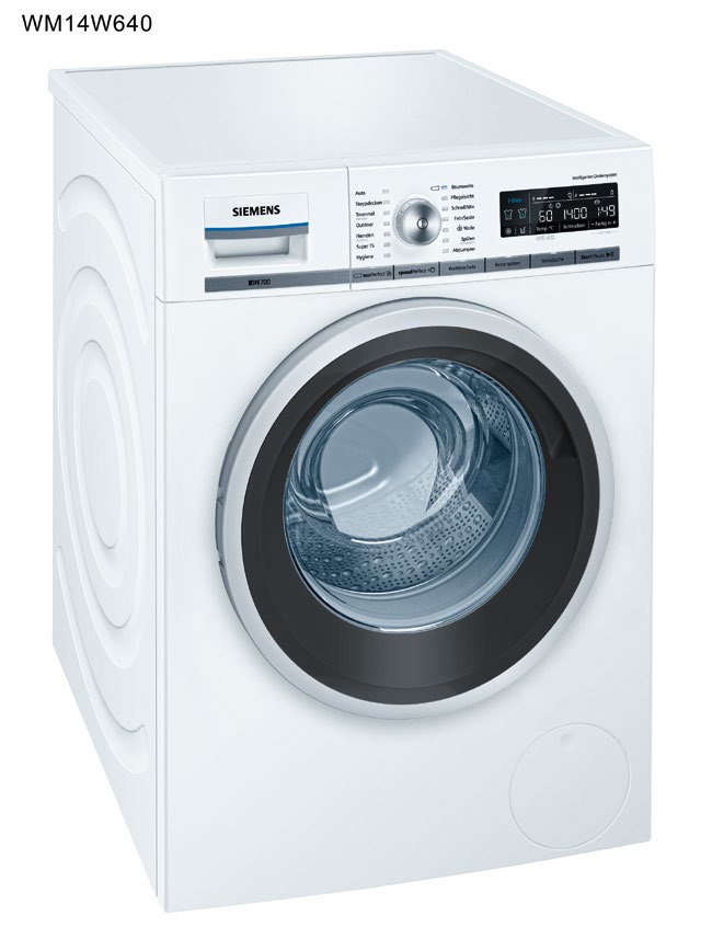 Waschvollautomat iq700 WM14W640 iq700 Premium-Waschmaschine in neuem elegantem Design mit intelligentem i-dos Dosiersystem.