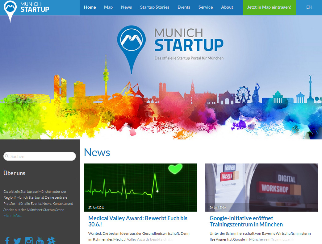 IV. Netzwerke Münchner Plattform Munich Startup Alle Informationen für München und Umgebung auf