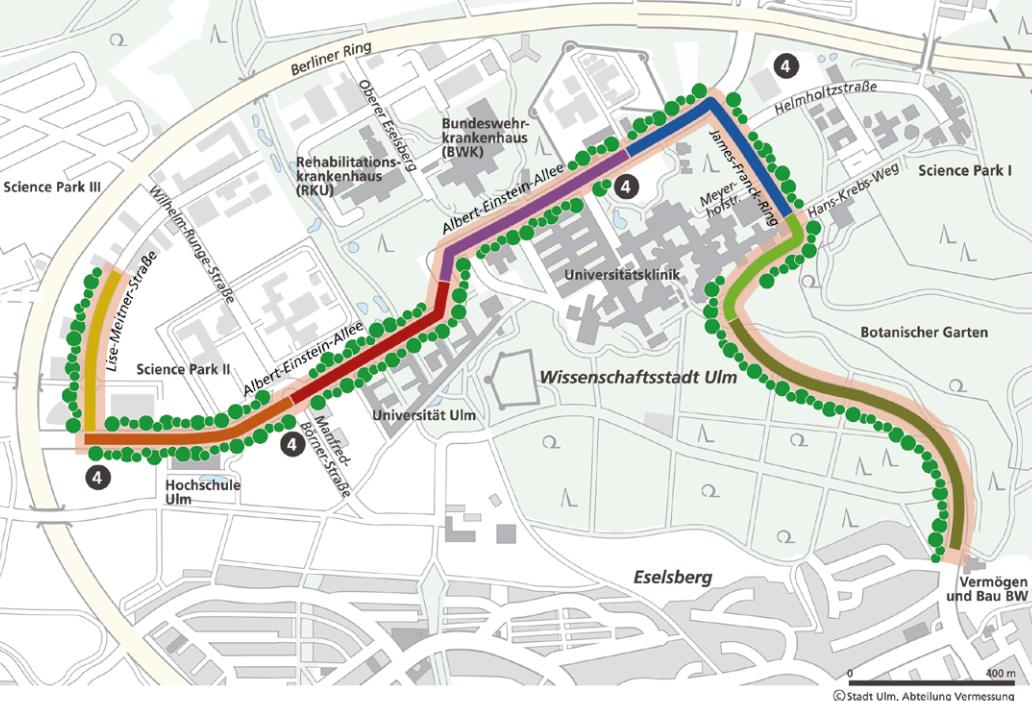 2. Baumaßnahmen 2015 - Streckenast Wissenschaftsstadt Bau von Ersatzparkplätzen