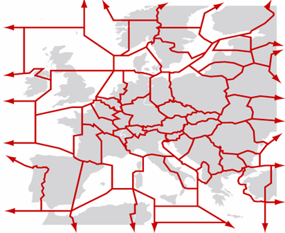 Der Stau am Himmel USA: Luftraum [Mio. km²] 9,8 Hubs 31 Europa: Luftraum [Mio.