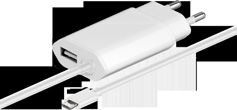 LADEGERÄTE CHARGERS Slim USB-Ladegerät 2,1A optimales Laden mit bis zu zwei Tablets/ Smartphones an der Steckdose intelligente Geräteerkennung durch ID Chip mit 2,1 A für Smartphones, Kameras und