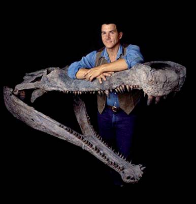 Der Sarcosuchus Imperator war zu seiner Zeit die größte Panzerechse der Kreidezeit. In den sechziger Jahren wurden die ersten Knochen von einem französischen Paläonotologen ausgegraben.