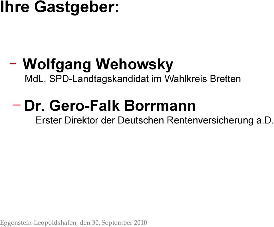Gero-Falk Borrmann Erster Direktor der Deutschen