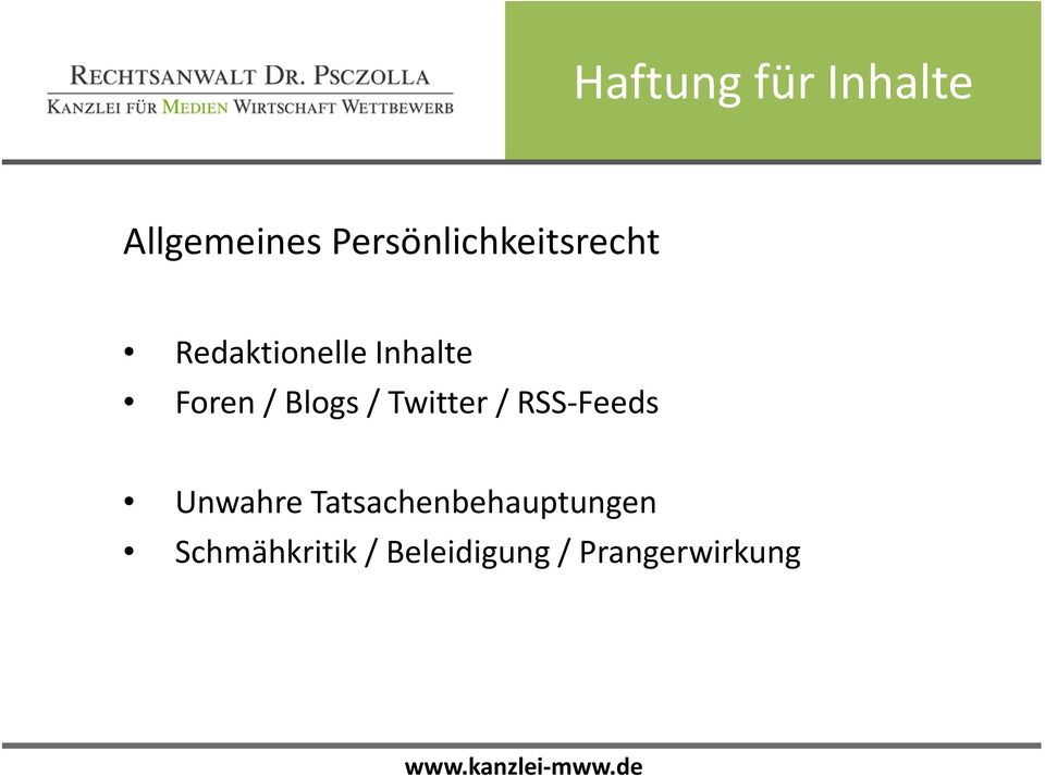 Twitter/ RSS-Feeds Unwahre