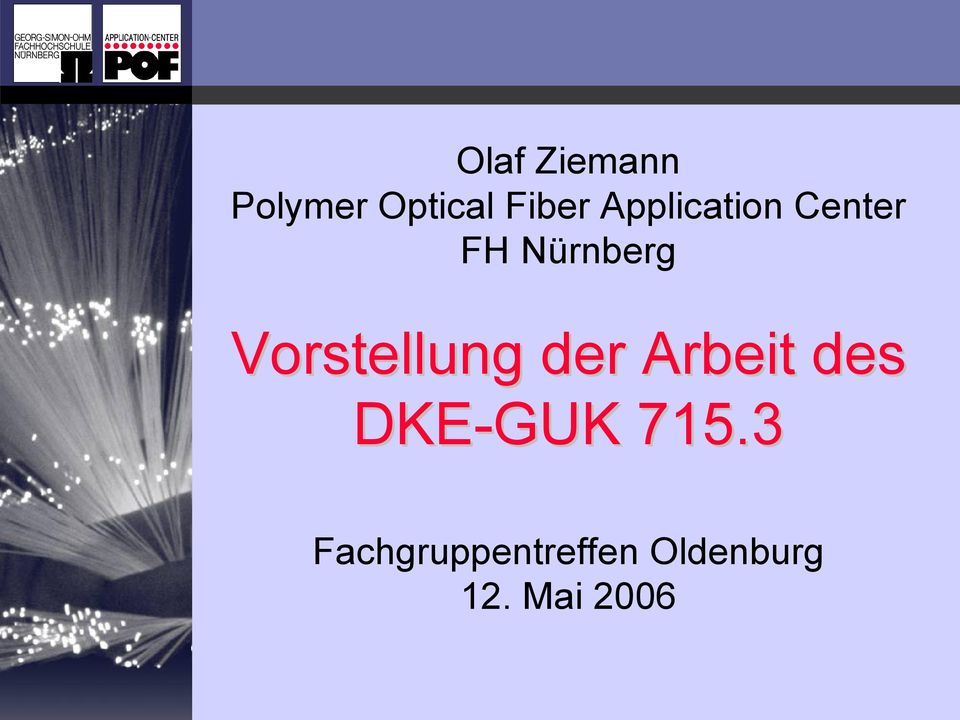 der Arbeit des DKE-GUK 715.