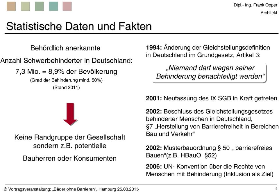 IX SGB in Kraft getreten Keine Randgruppe der Gesellschaft sondern z.b.