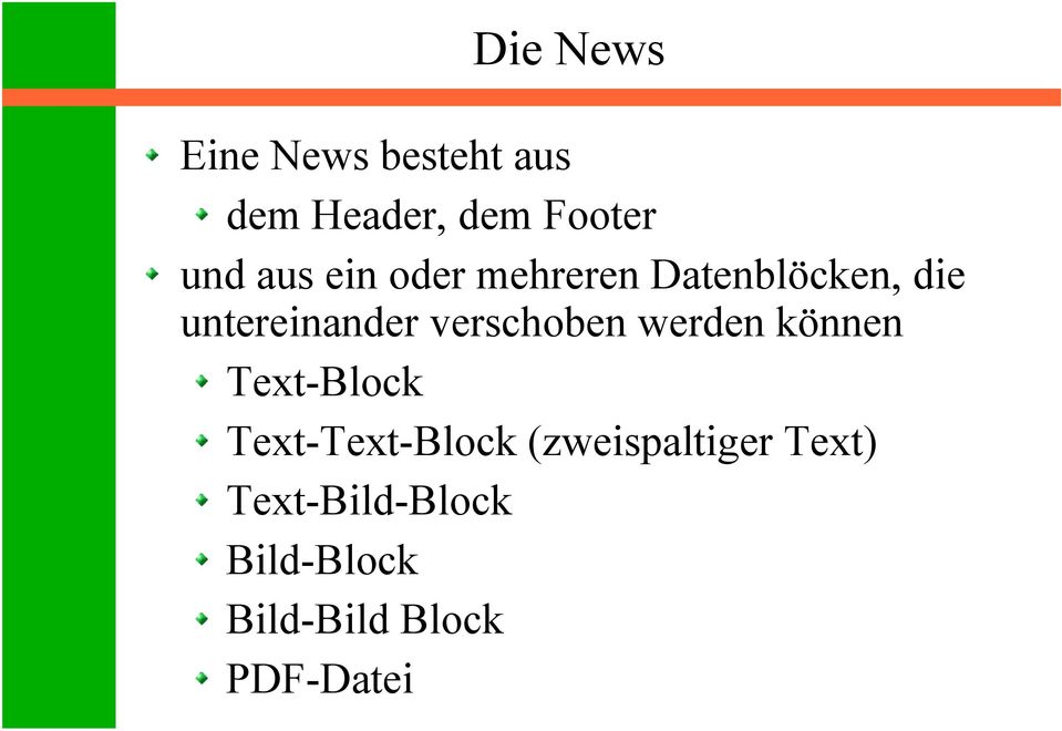 verschoben werden können Text-Block Text-Text-Block