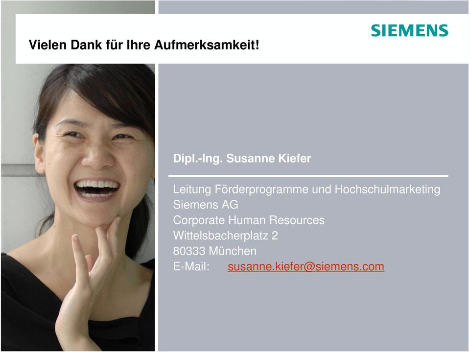 Hochschulmarketing Siemens AG