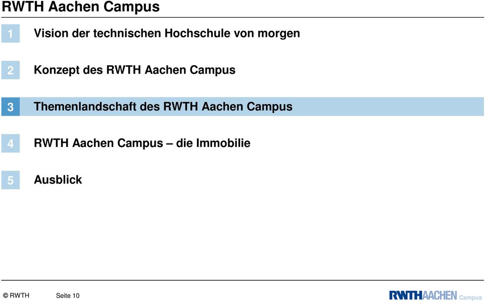 Campus 3 Themenlandschaft des RWTH Aachen Campus 4