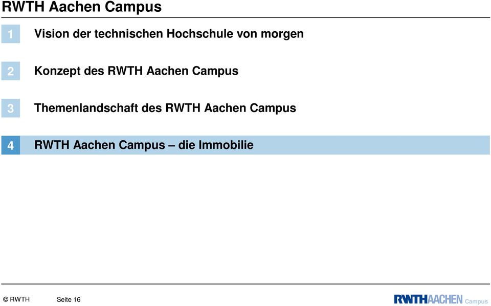 Campus 3 Themenlandschaft des RWTH Aachen Campus
