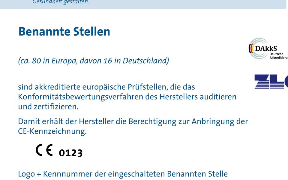 das Konformitätsbewertungsverfahren des Herstellers auditieren und zertifizieren.