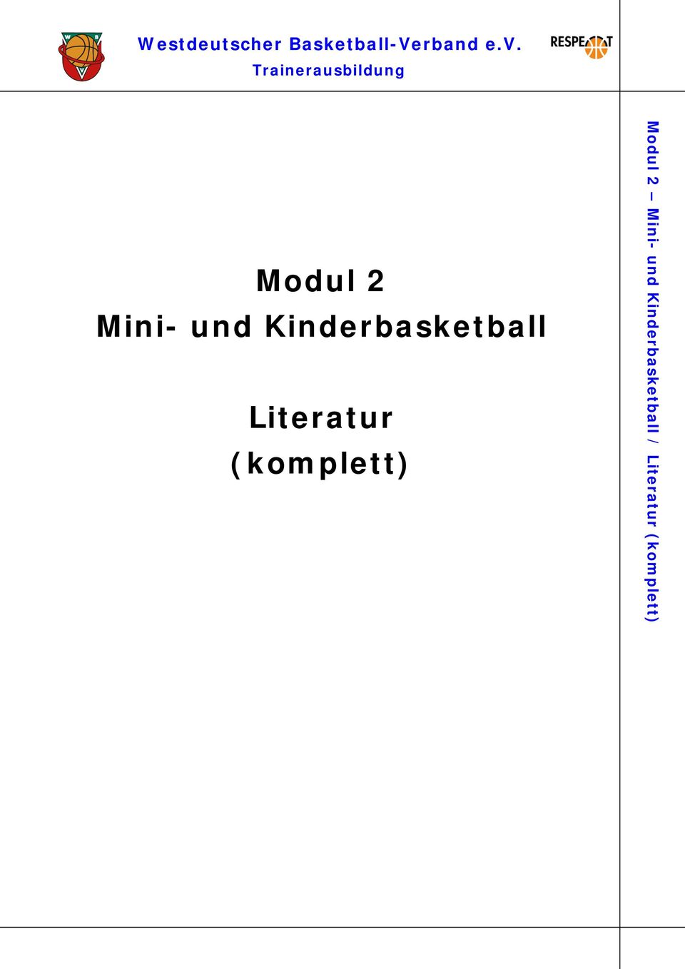Literatur (komplett) Westdeutscher