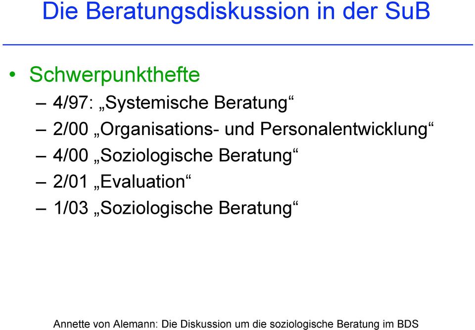 Organisations- und Personalentwicklung 4/00