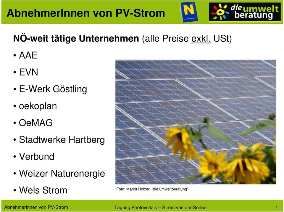 Hartberg Verbund Weizer Naturenergie Wels Strom Foto: