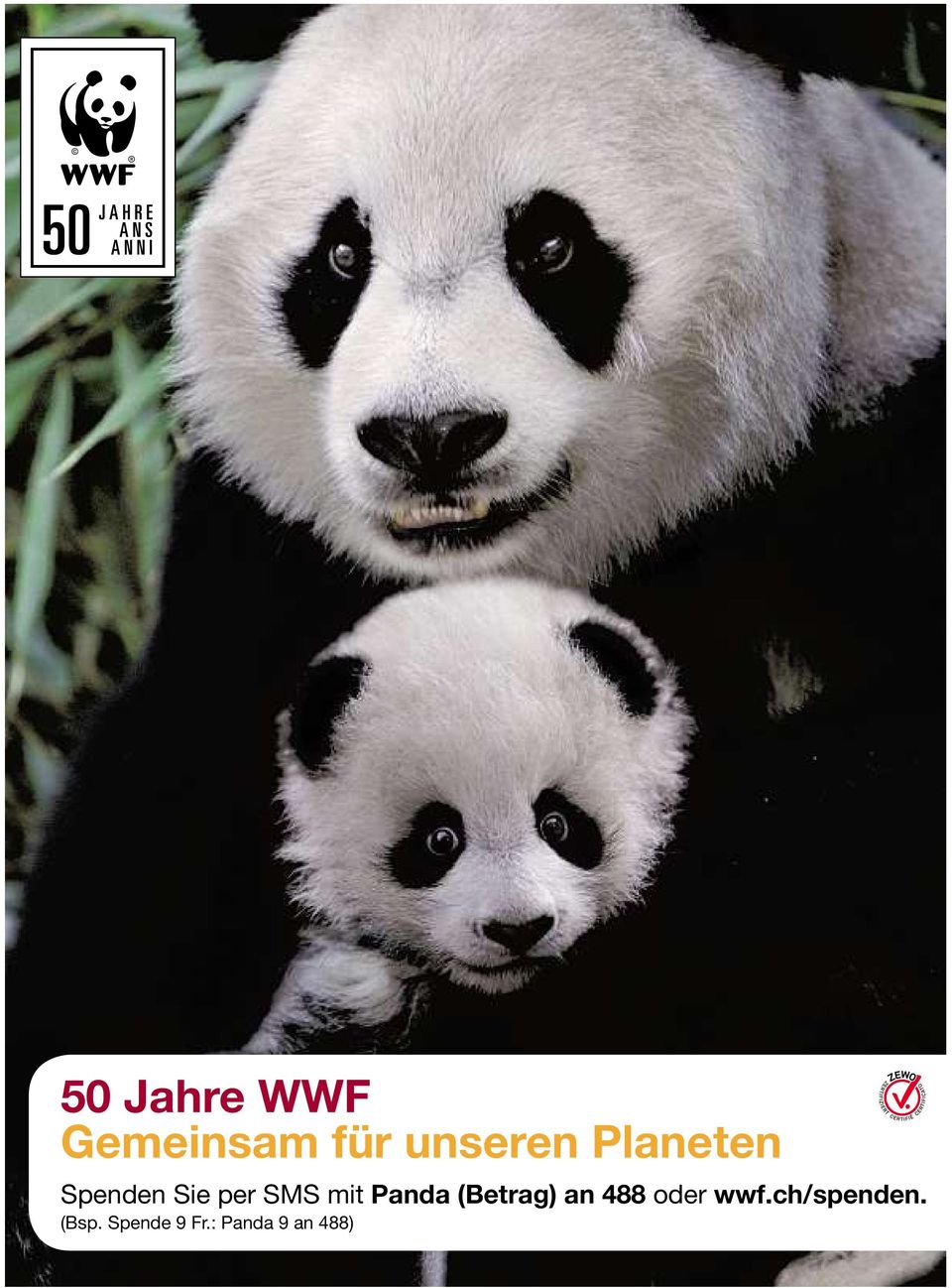 Panda (Betrag) an 488 oder wwf.