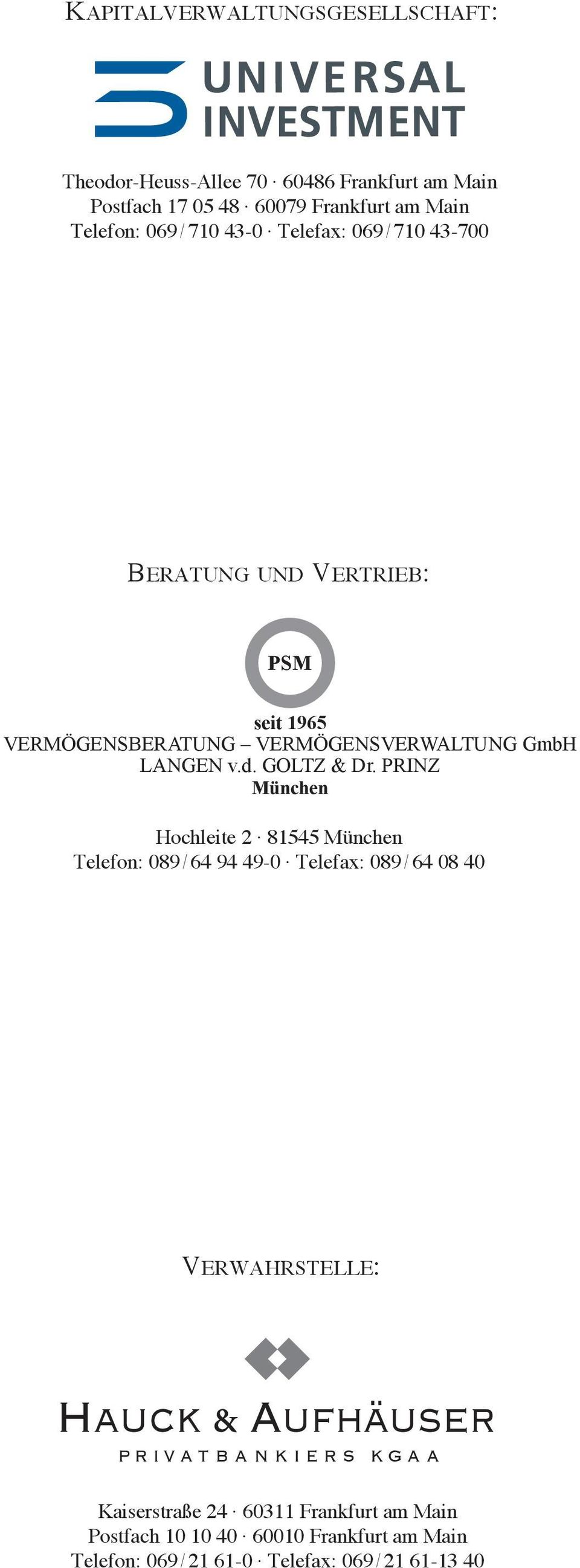 VERMÖGENSVERWALTUNG GmbH LANGEN v.d. GOLTZ & Dr.