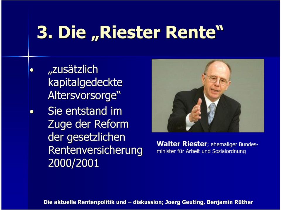 gesetzlichen Rentenversicherung 2000/2001 Walter