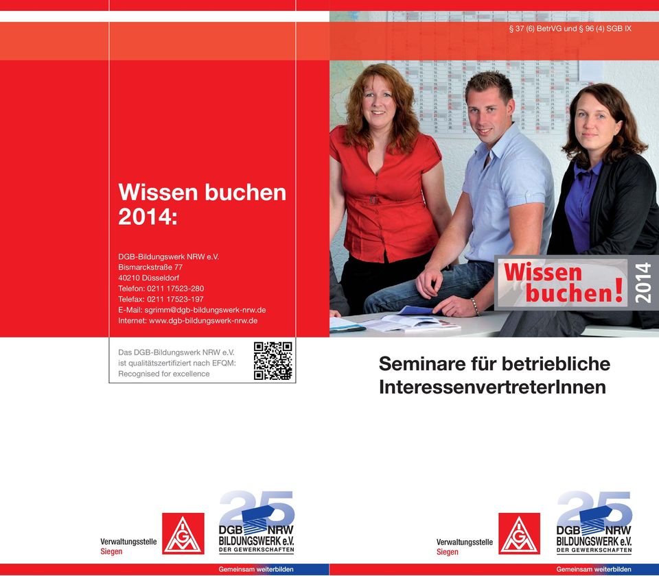 sgrimm@dgb-bildungswerk-nrw.de Internet: www.dgb-bildungswerk-nrw.de Wissen buchen!