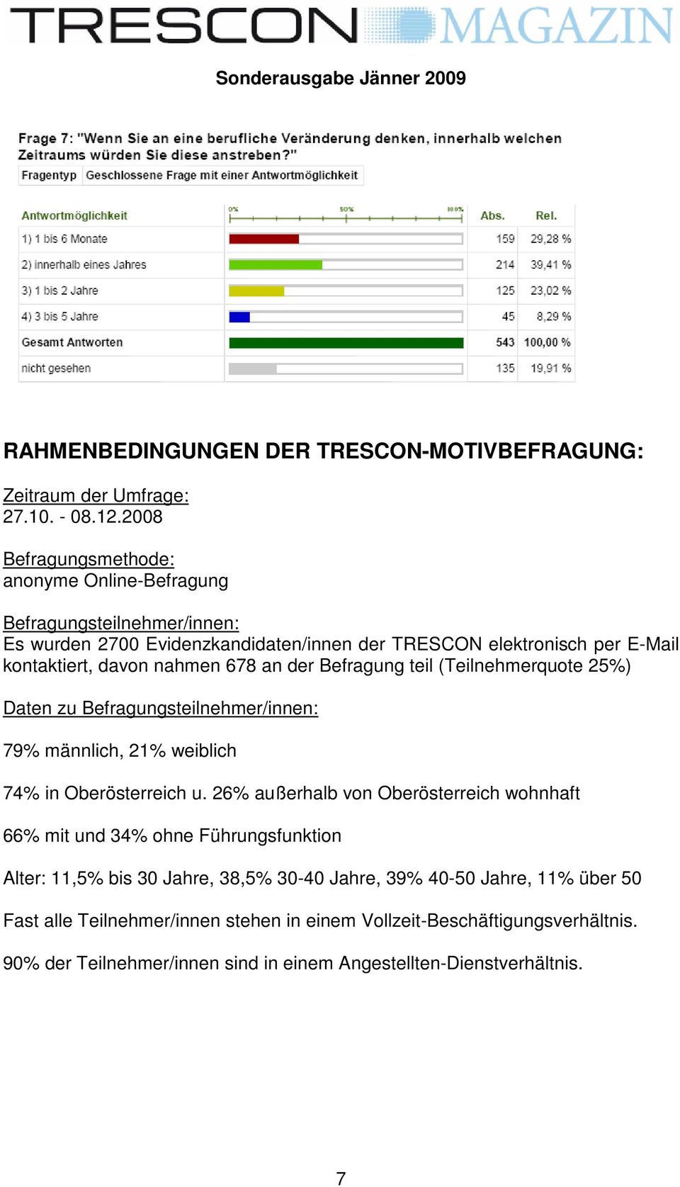 nahmen 678 an der Befragung teil (Teilnehmerquote 25%) Daten zu Befragungsteilnehmer/innen: 79% männlich, 21% weiblich 74% in Oberösterreich u.