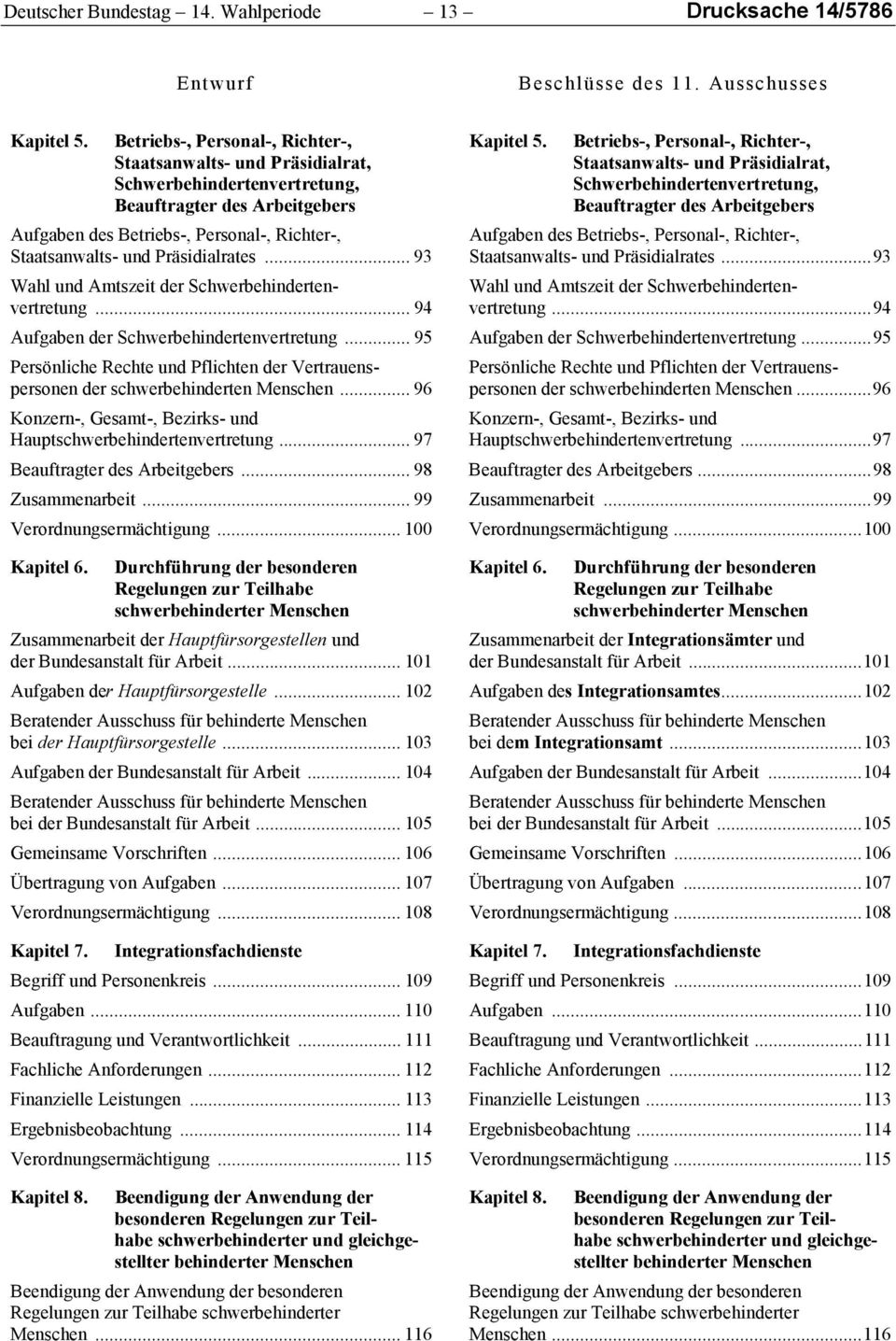 Präsidialrates... 93 Wahl und Amtszeit der Schwerbehindertenvertretung... 94 Kapitel 5.  Präsidialrates...93 Wahl und Amtszeit der Schwerbehindertenvertretung...94 Aufgaben der Schwerbehindertenvertretung.