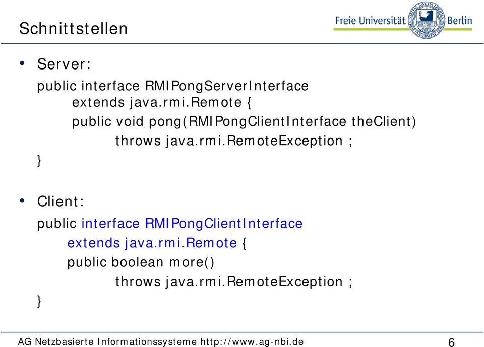 ongclientinterface theclient) throws java.rmi.