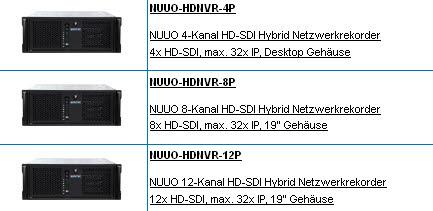 11 HD-SDI Rekorder Neue SANSTORE HDX Serie Direkte Anschlussmöglichkeit von analogen